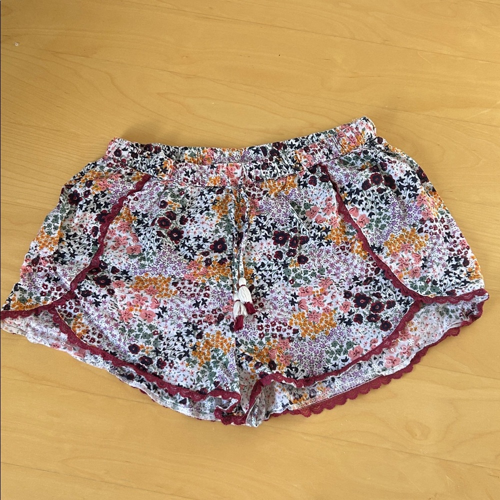 Cynthia Rowley Floral Pajama Short 100% Cotton Medium NWOT